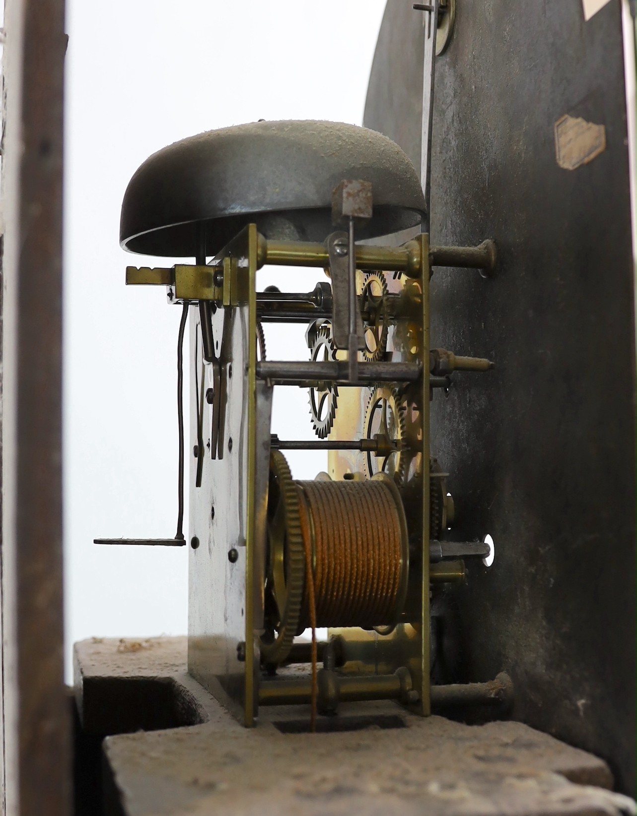 Jonathon Watson of London. A George III brass mounted mahogany eight day longcase clock, 49cm wide, 211cm high